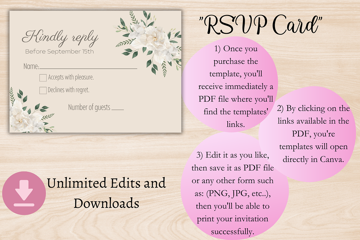 Elegant Wedding Invitation Template, an Invitation Template by Talentex Invitations (Photo 4 of 4)