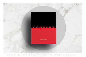 Red and Black Company Profile Layout, a Brochure Template by Boris Cupac