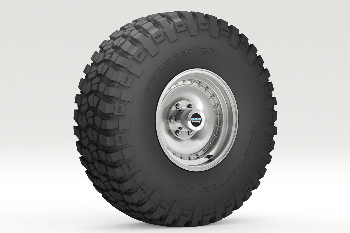 OFF ROAD WHEEL AND TIRE 6, a Cars & Vehicle 3D Model by NNAVAS 3D (Photo 3 of 12)