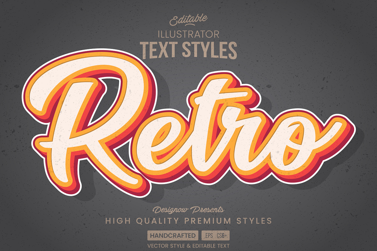 Retro & Vintage Text Style, a Layer Style Add-On by Designow Group