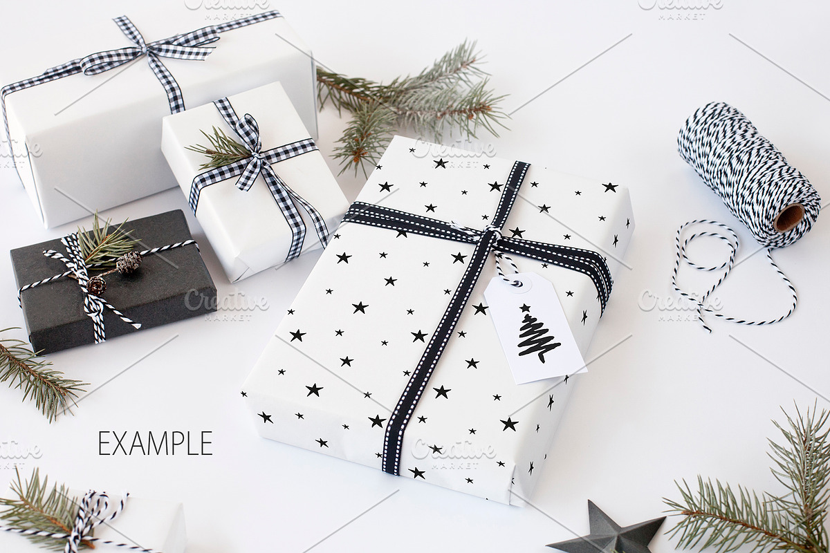 Christmas Scandinavian Mockup Bundle, a Print Template by Yuri-U (Photo 10 of 32)