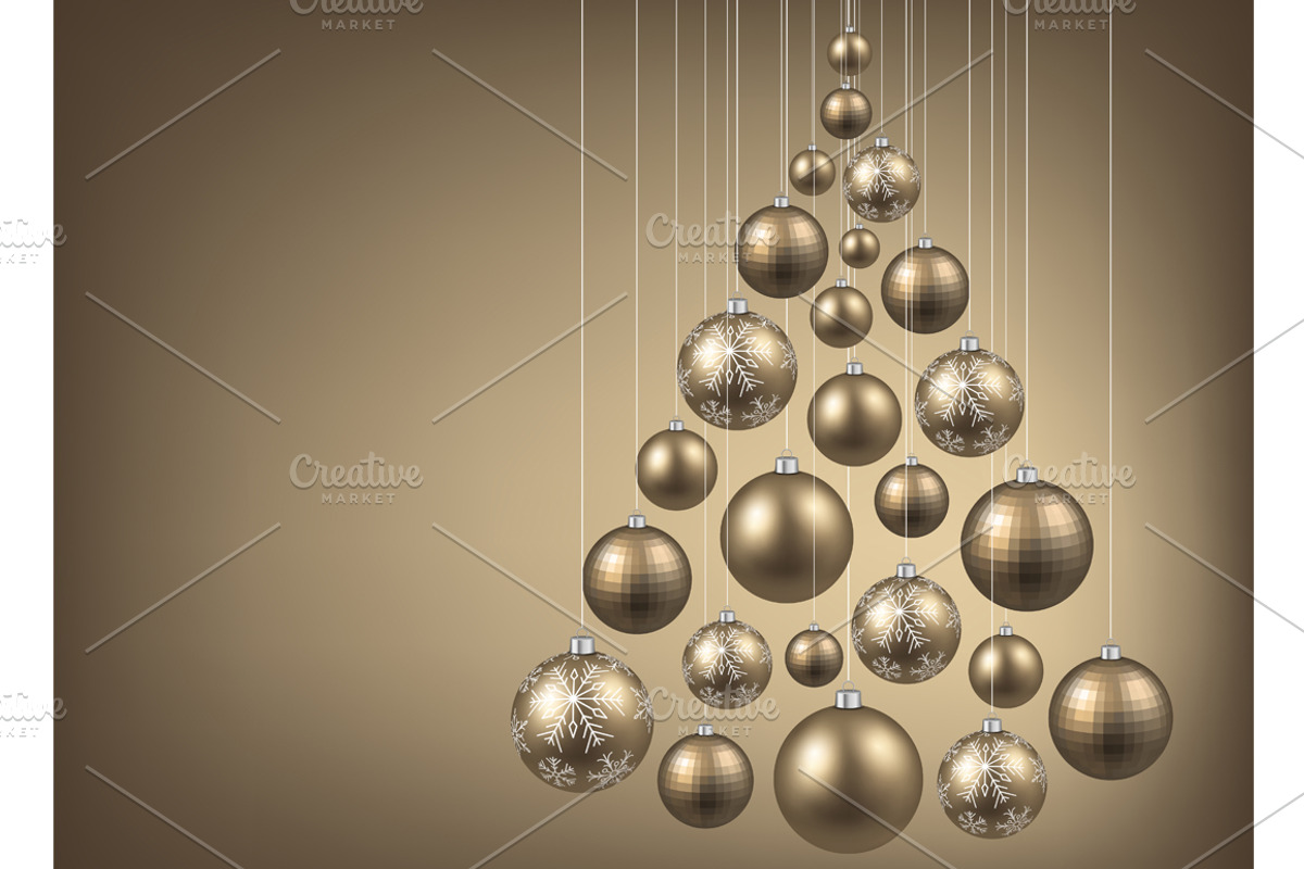 Big golden Christmas & New Year set, a Decorative Illustration by Vjom (Photo 22 of 30)