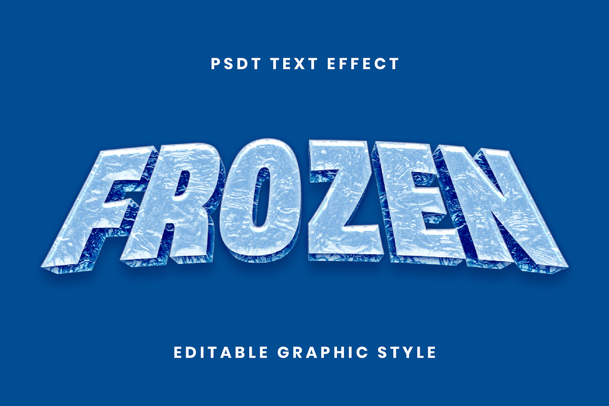Ice Frost 3D Text Effect