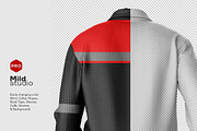 Worker Uniform With Pose Mockup, a Shirt Mockup by Mildstudio (Thumbnail 8 of 8)
