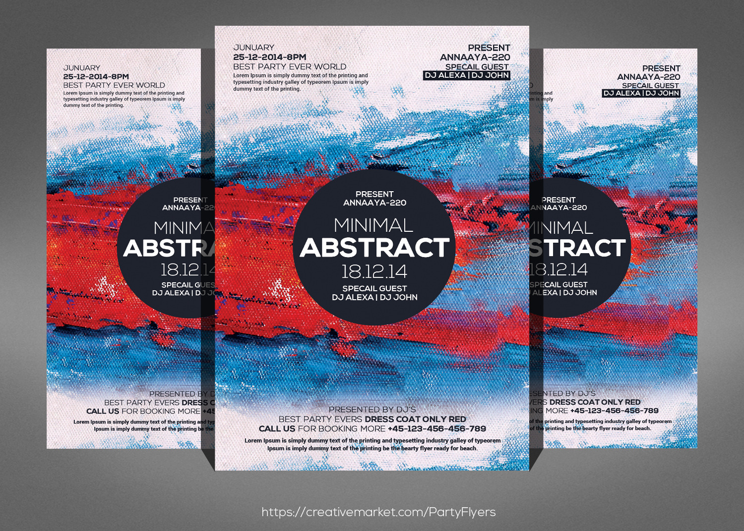 Minimal Abstract Flyer, a Flyer Template by graphicforest