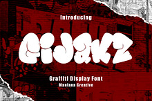 Gijaks Graffiti Display Font