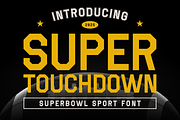 Super Touchdown - Superbowl Sport Fo, a Font by PutraCetol Studio (Thumbnail 1 of 5)