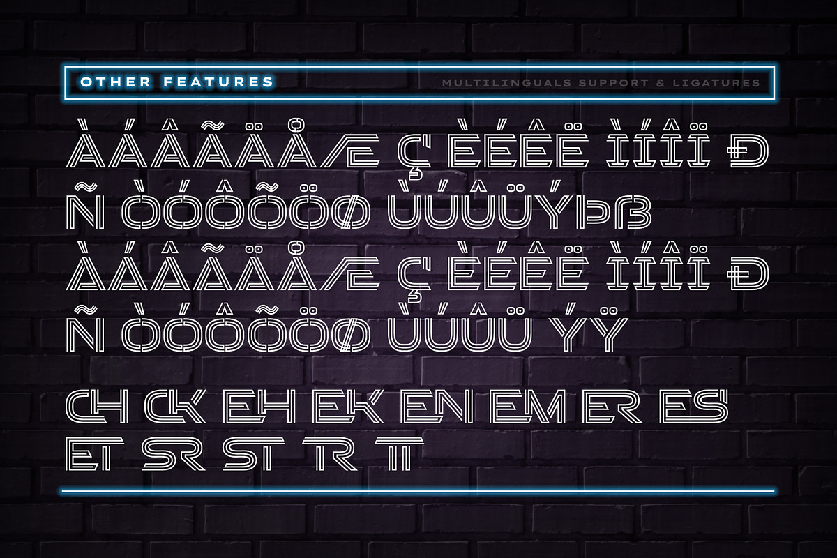 Stacker - Neon Sci-fi Futuristic, a Sans Serif Font by Almarkhatype (Photo 9 of 10)