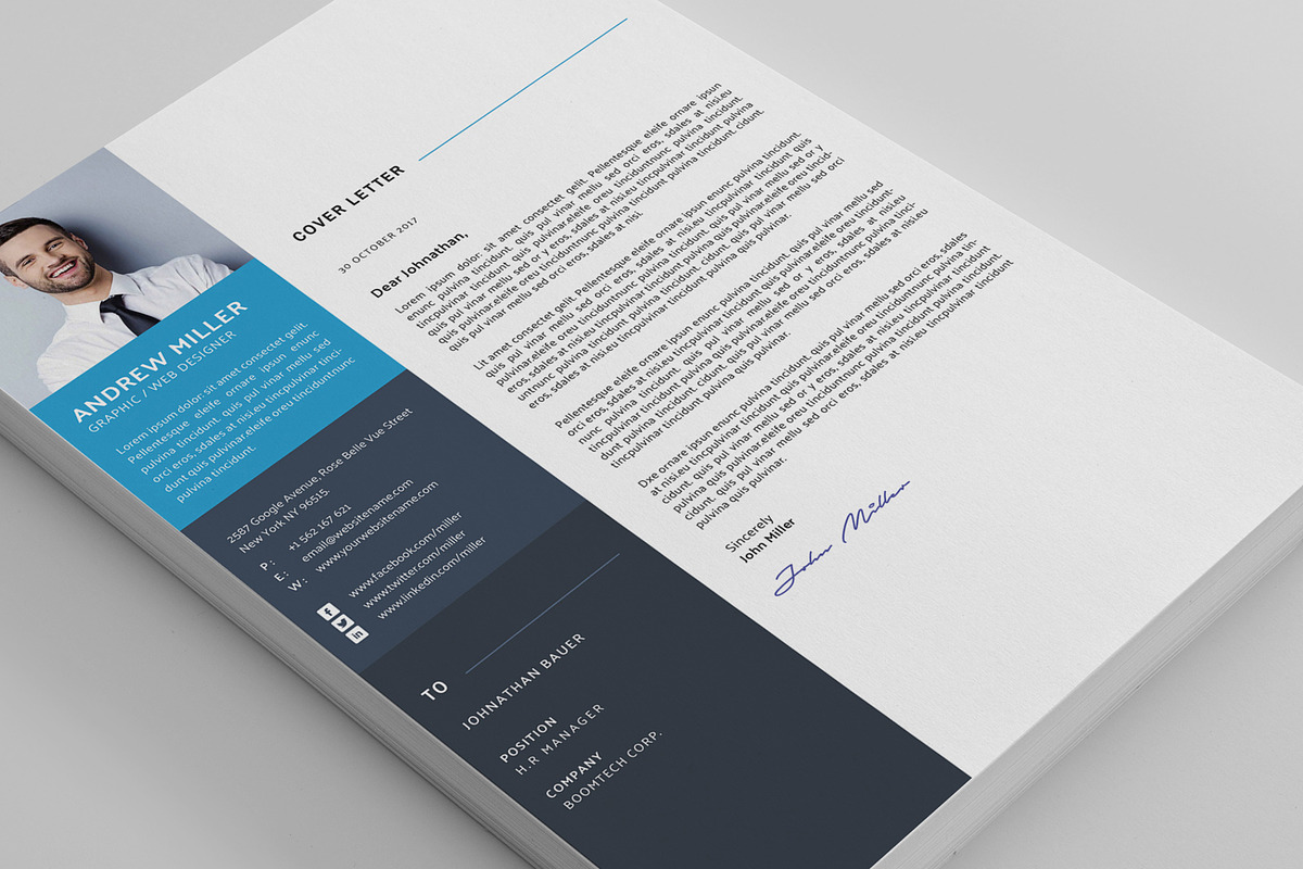 Word CV Resume, a Resume Template by CodePower (Photo 5 of 7)