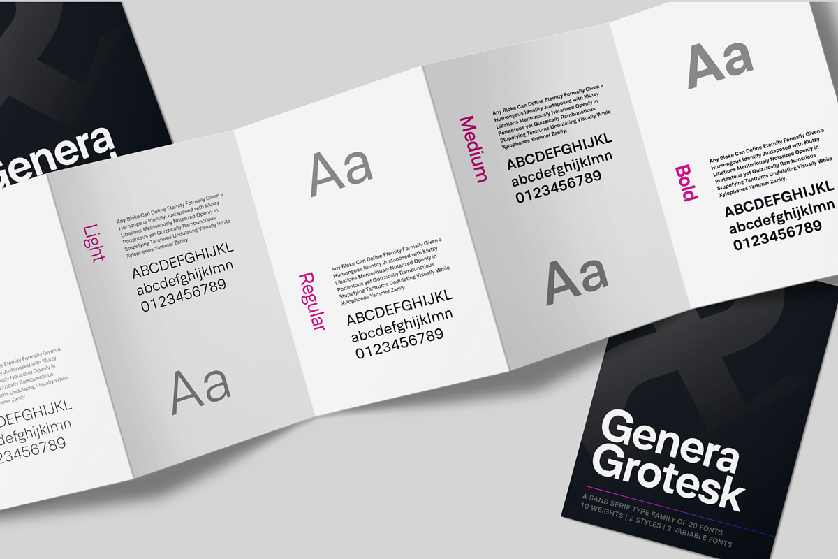 Genera Grotesk | Workhorse Typeface, a Sans Serif Font by Wahyu & Sani Co. (Photo 14 of 14)
