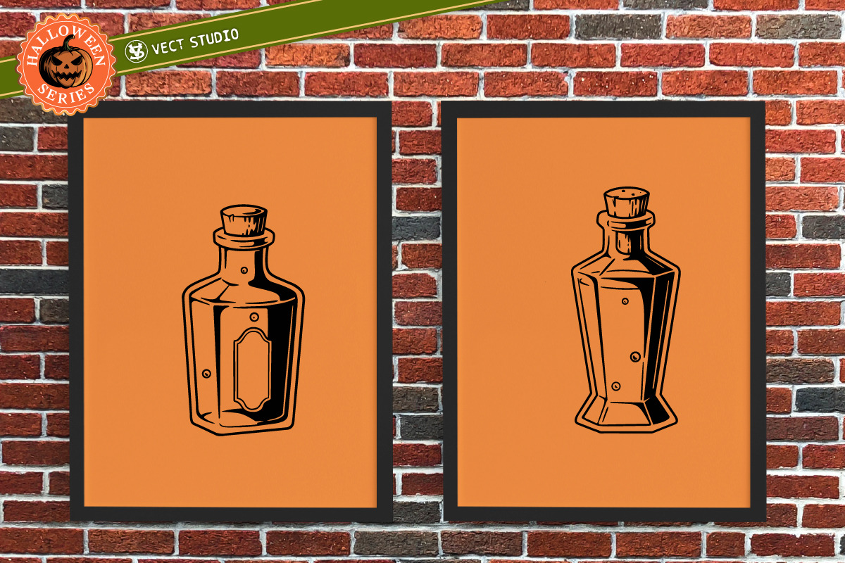 8 Potion Halloween Stamp Brushes, a Brush Add-On by vectstudio (Photo 6 of 9)