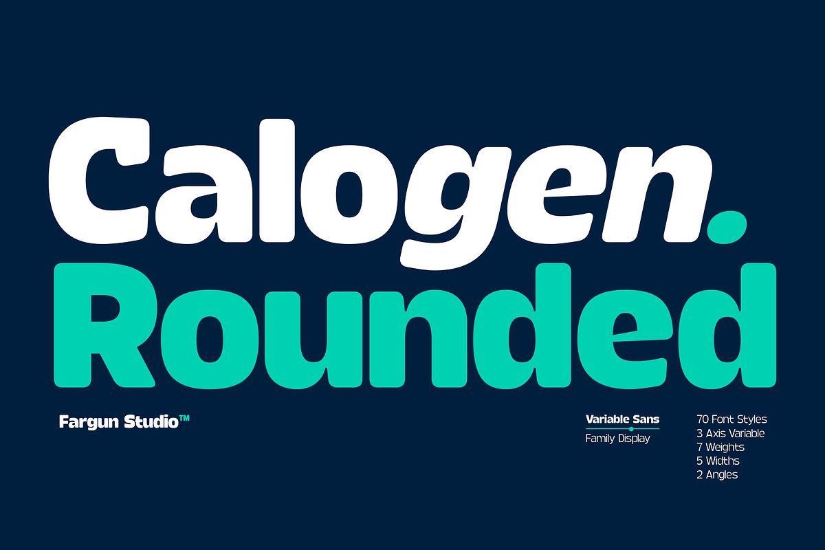 Calogen Soft | Family Font, a Sans Serif Font by Fargun Studio (Photo 1 of 15)