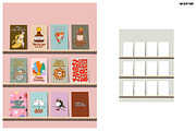 A6/B6/A5 CARDS ON BOBBIN SHELVES, a Merchandise Mockup by MCKP*ME (Thumbnail 9 of 9)