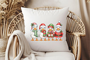 Christmas Chickens PNG Clipart, an Illustration by DreamCafeArt (Thumbnail 6 of 6)