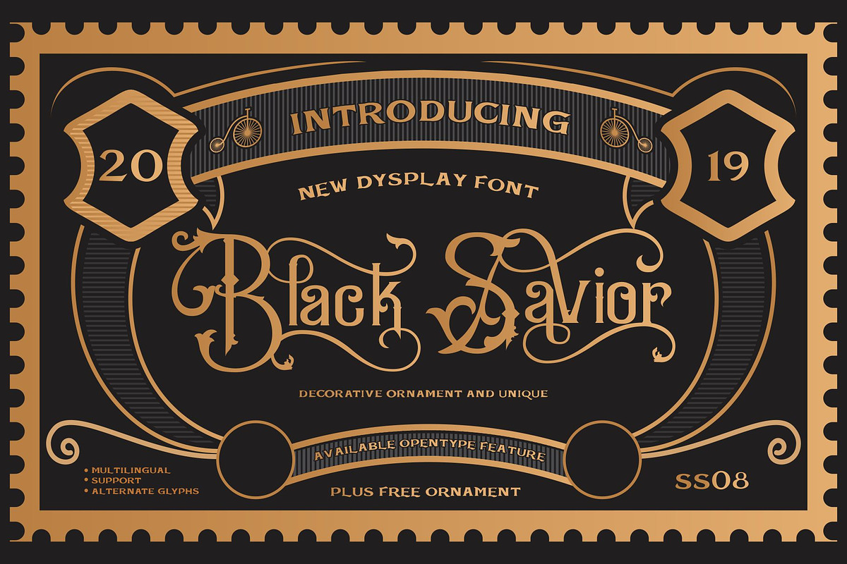 Black Savior Victorian retro Font, a Symbol Font by SHEILLA (Photo 17 of 18)