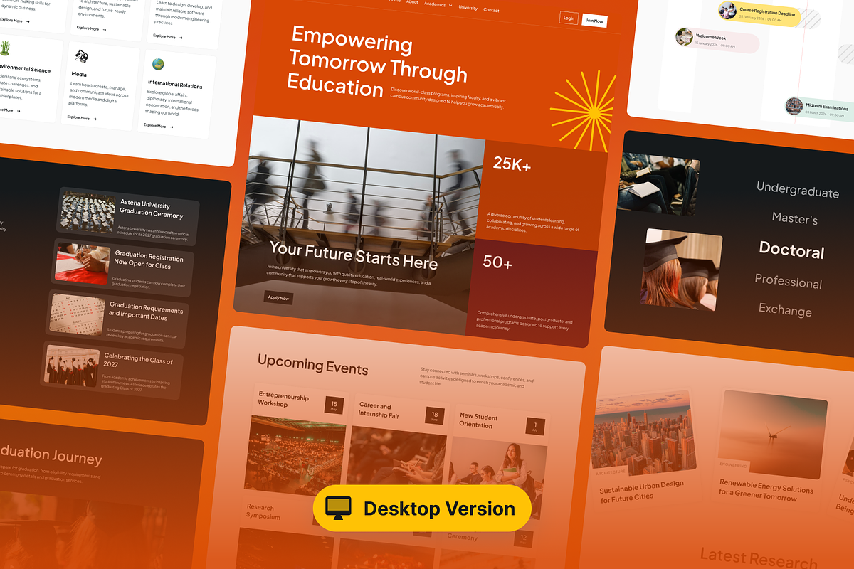 Asteria - Multipurpose Education Web, a Landing Page Template by Agensip Design Agency (Photo 9 of 10)