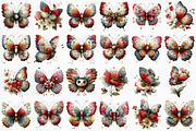 Whimsical Spring Butterfly Clipart, an Illustration by Craft Nest (Thumbnail 6 of 11)