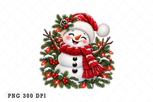 Christmas Snowman PNG