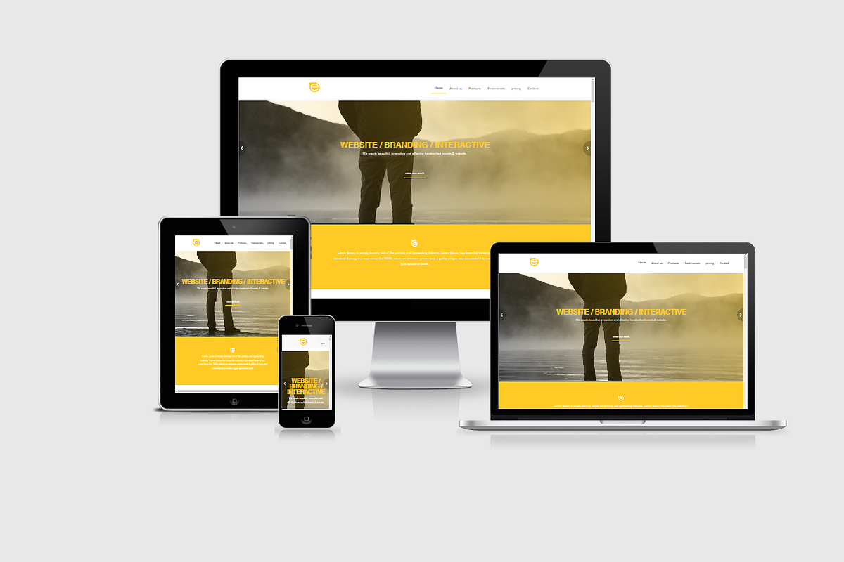 e - Responsive MULTI Purpose Theme, a Templates & Theme by @lo