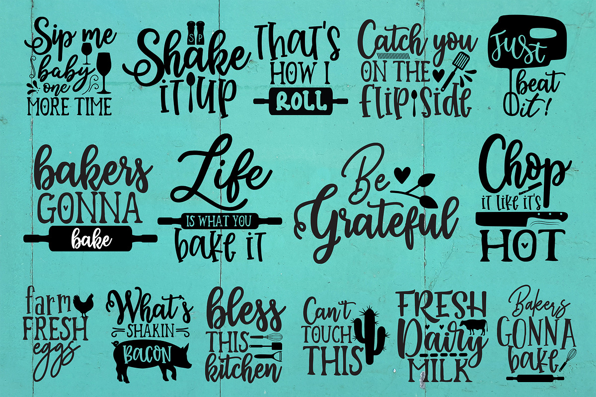 Kitchen SVG Design Bundle Vol 1, an Illustration by DESIGNAVO