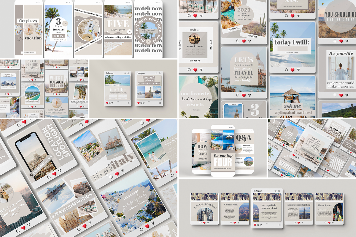 1,000 Canva Travel Templates, a Social Media Template by Oh So Social Boutique (Photo 8 of 8)