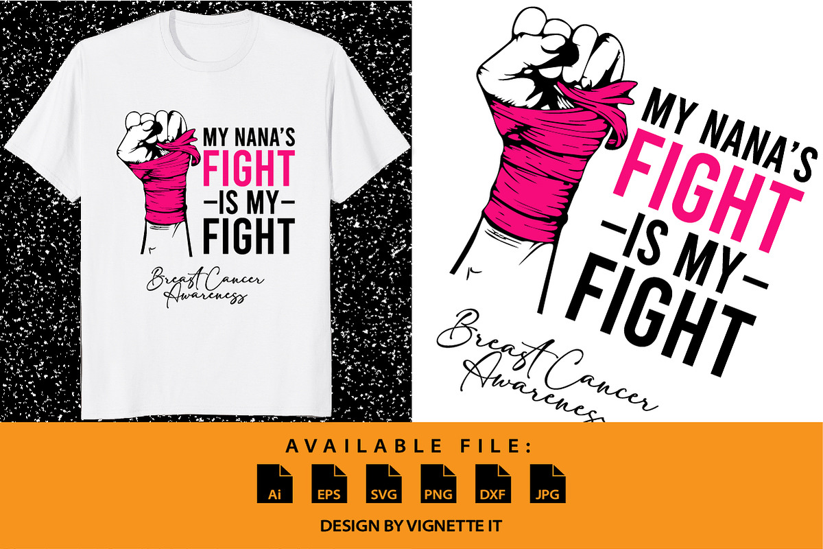 Breast Cancer Awareness Warrior SVG, a Healthcare Illustration by Vignette.IT (Photo 1 of 3)