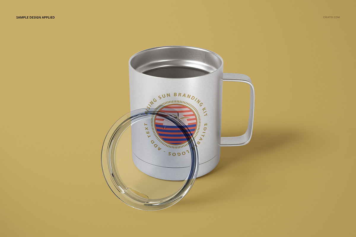 10oz Stainless Coffee Cup Mockup Set, a Cups & Container Mockup by creatsy5 (Photo 4 of 10)