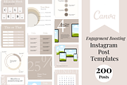 Instagram Post Bundle, a Social Media Template by Marketing Templates Co. (Thumbnail 1 of 15)