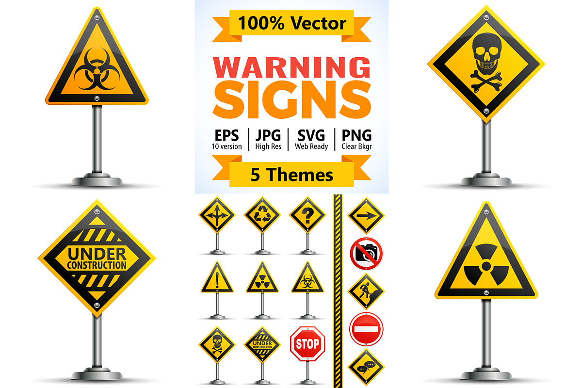 Collection Warning Road Signs, a Technology Illustration by TAlex (Photo 1 of 7)