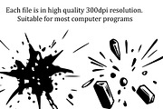 Explosion Clipart Bundle, a Decorative Illustration by PassionPNGcreation (Thumbnail 2 of 4)
