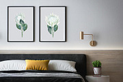 White Proteas and Eucalyptus Boho, a Texture Illustration by Catch the Dream Art (Thumbnail 8 of 9)