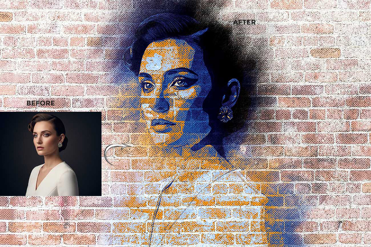 CutSpray – Stencil & Halftone Art FX, an Action Add-On by Studio Retouch (Photo 2 of 11)