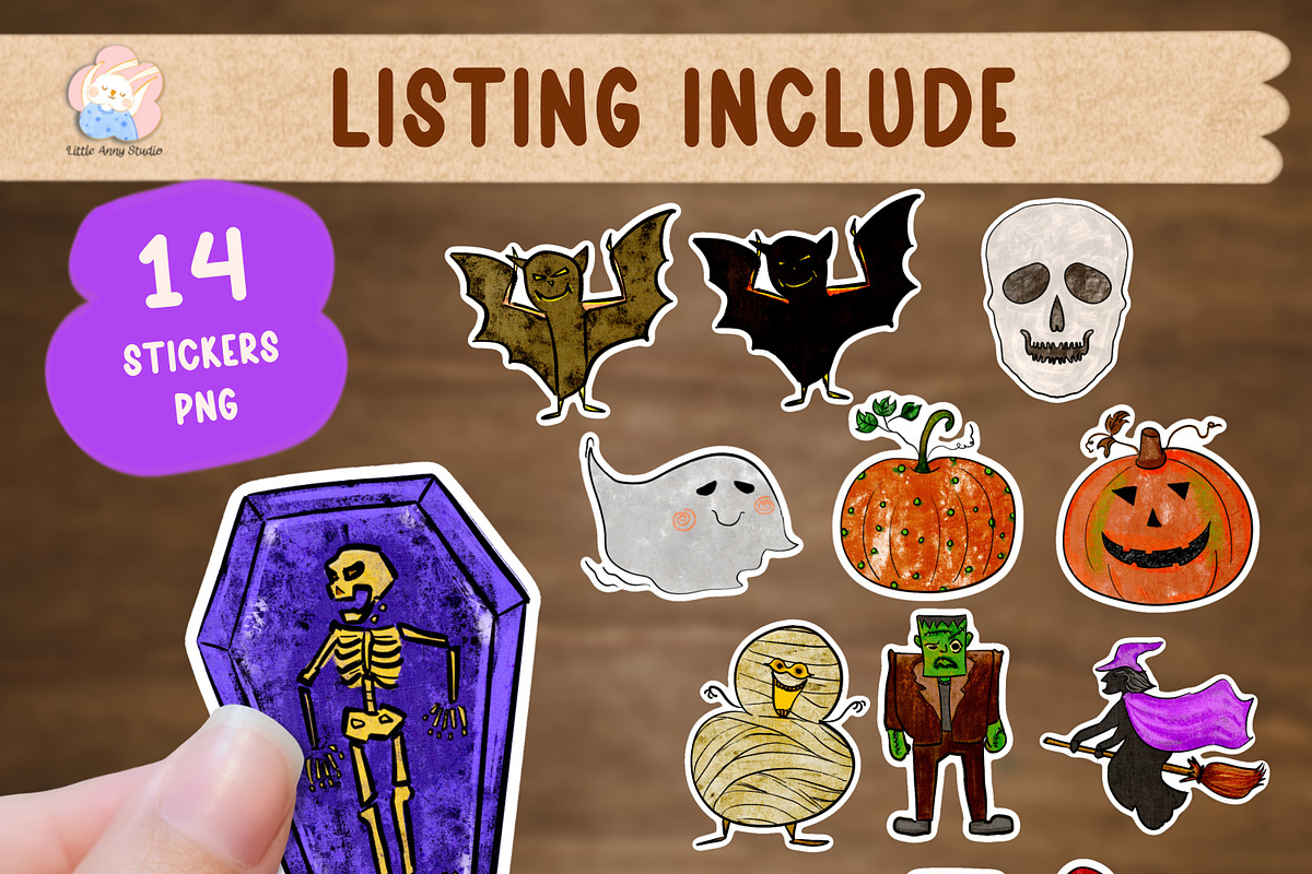 Halloween Activity Pack 80+ elements, an Illustration by Annyillustration (Photo 7 of 9)