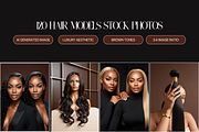 Luxury Hair models Photos Bundle, a Beauty & Fashion Photo by My Template Studio (Thumbnail 3 of 13)