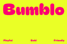 Bumblo is a bold display font.
