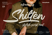 Shilten Modern Stylish Script Font, a Script Font by Ronny Studio (Thumbnail 1 of 9)