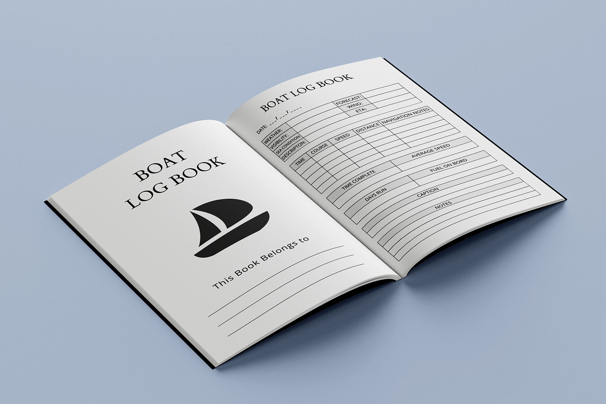 Boat Log book, a Print Template by Book2bees (Photo 3 of 4)