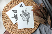 Flower ink hand drawn illustration, a Decorative Illustration by Moonflora (Thumbnail 2 of 11)