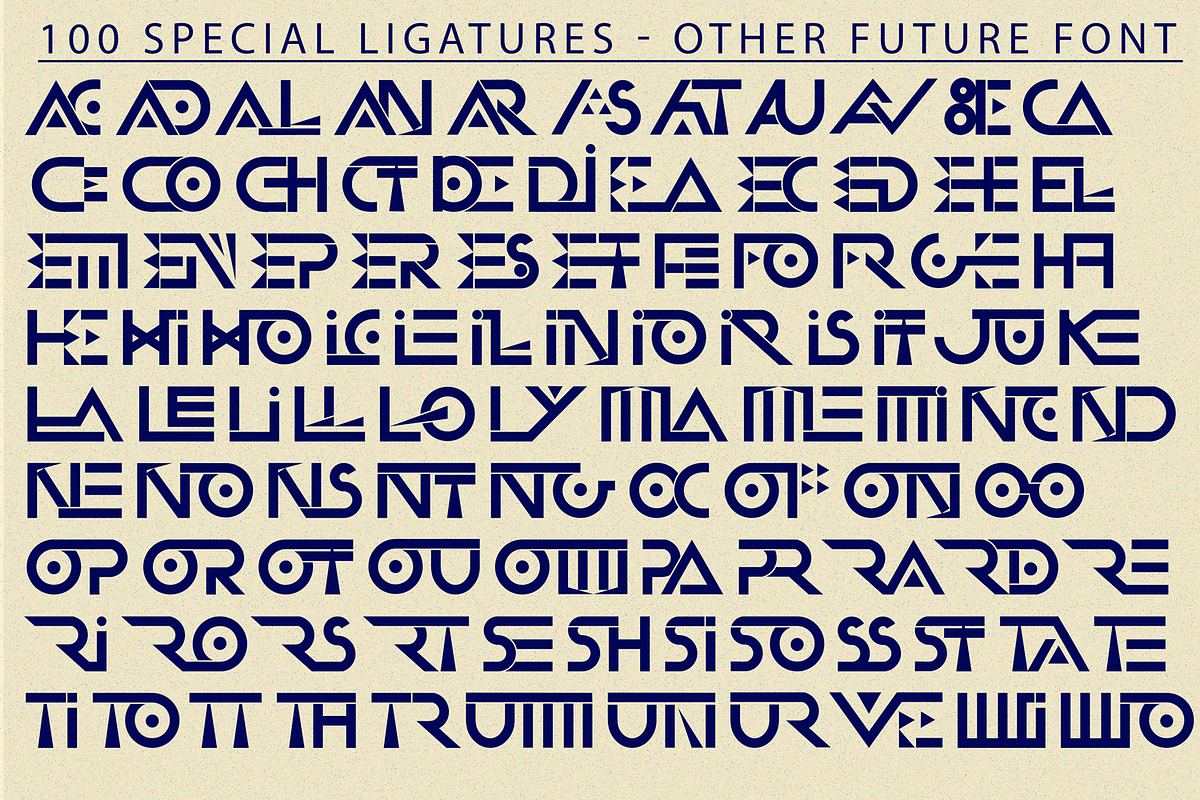 Other Future - Futuristic Font, a Sans Serif Font by 177Studio (Photo 8 of 9)