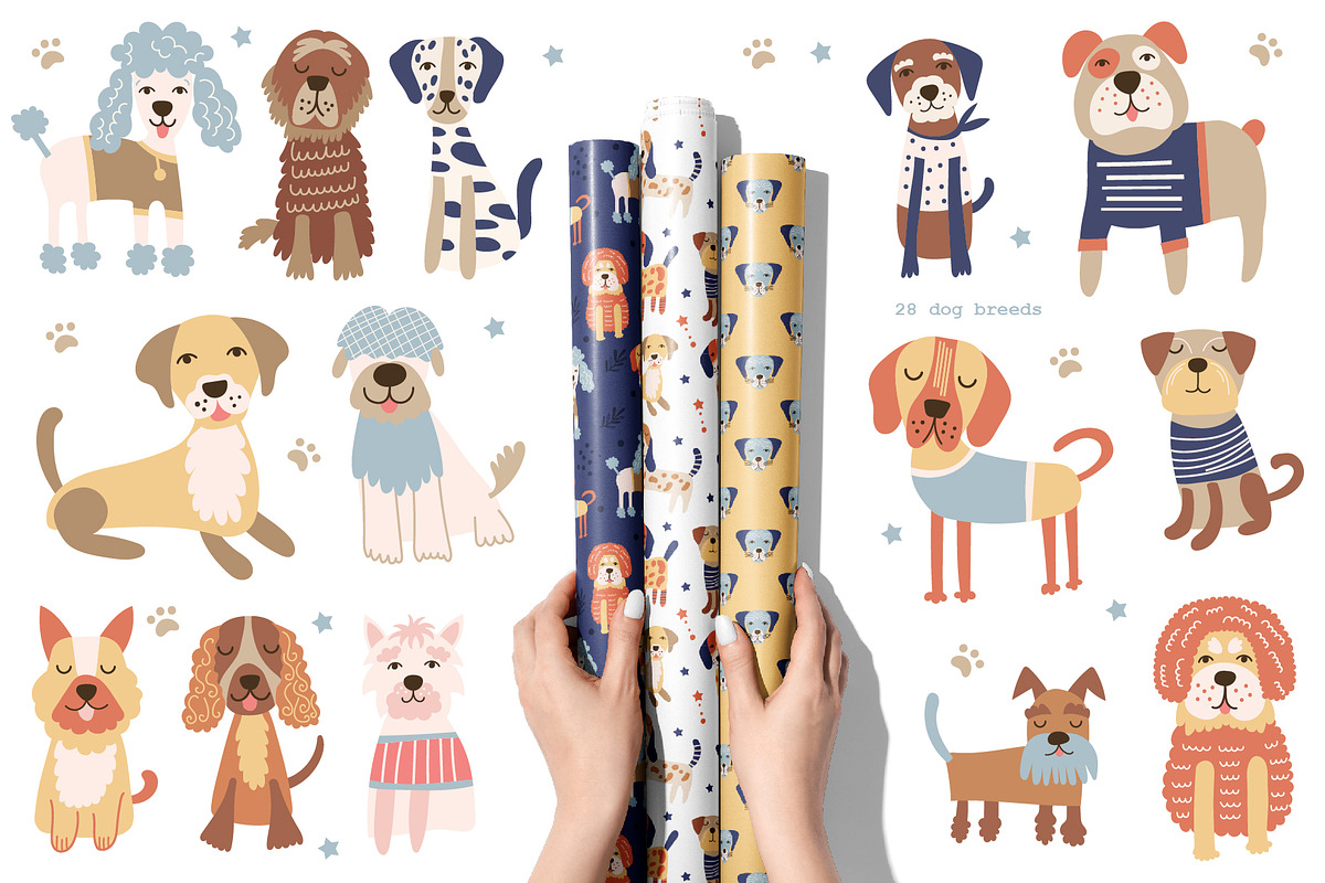 Cool Dogs Bundle. Graphics, Patterns, an Animal Illustration by DearLetters (Photo 7 of 16)