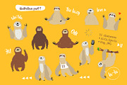 Sloth illustrations, an Animal Illustration by Alena (Thumbnail 2 of 3)