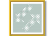 Fine Vector Dotted Arrows, a Texture Graphic by FineArtStudio (Thumbnail 2 of 3)