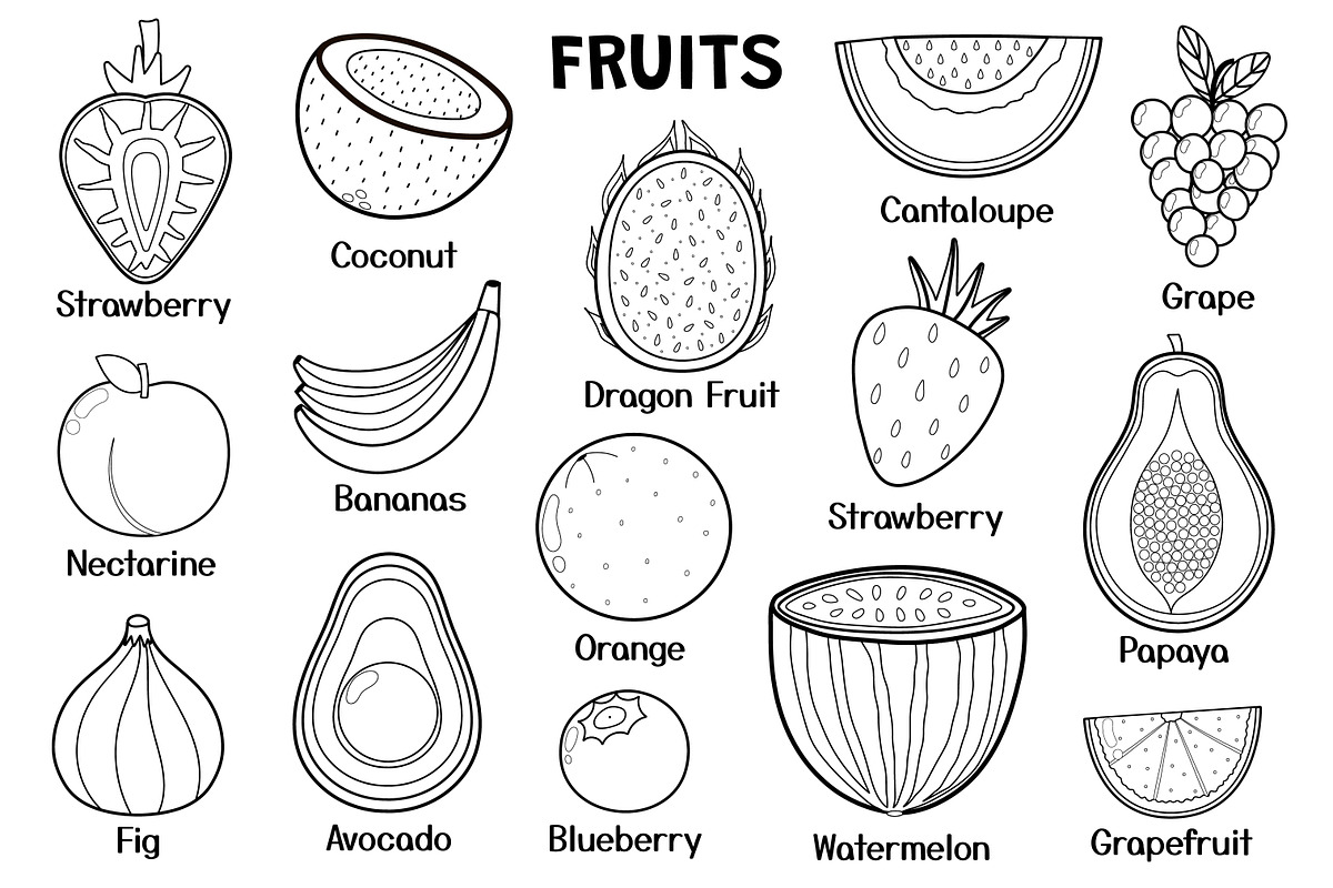 Fruits and Vegetables Clipart Bundle, an Object Graphic by Gulnara Sabirova (Photo 27 of 35)