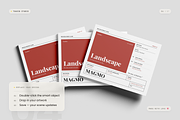 US Letter Landscape Magazine Mockup, a Books & Magazine Mockup by Toasin Studio (Thumbnail 4 of 7)