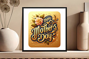Golden Mother's Day Clipart, an Illustration by DreamCafeArt (Thumbnail 6 of 6)