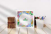 Abstract doodle card backgrounds set, a Background Graphic by Good Studio (Thumbnail 7 of 8)