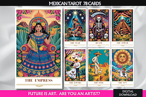 Mexican Tarot Cards Deck