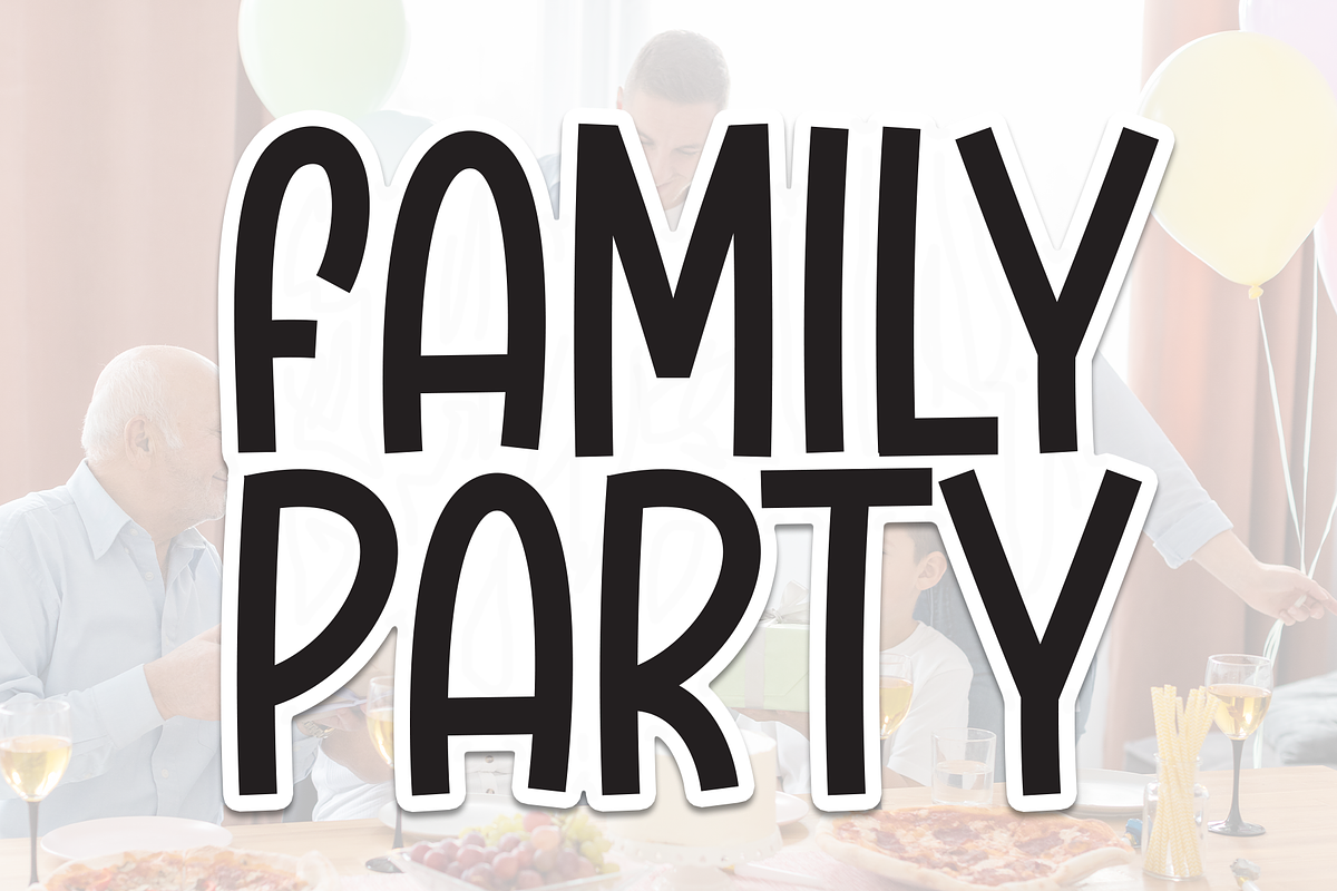 Family Party | Script Font, a Script Font by Scratchones (Photo 1 of 8)