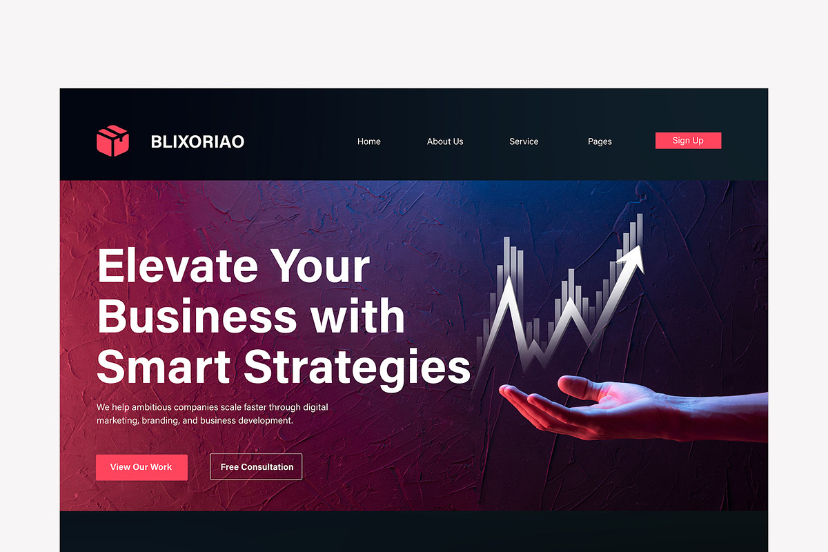 Business Agency Landing Page Design, a Landing Page Template by MightyDesign (Photo 2 of 9)