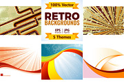 Retro Abstract Backgrounds, a Decorative Illustration by TAlex (Thumbnail 1 of 6)